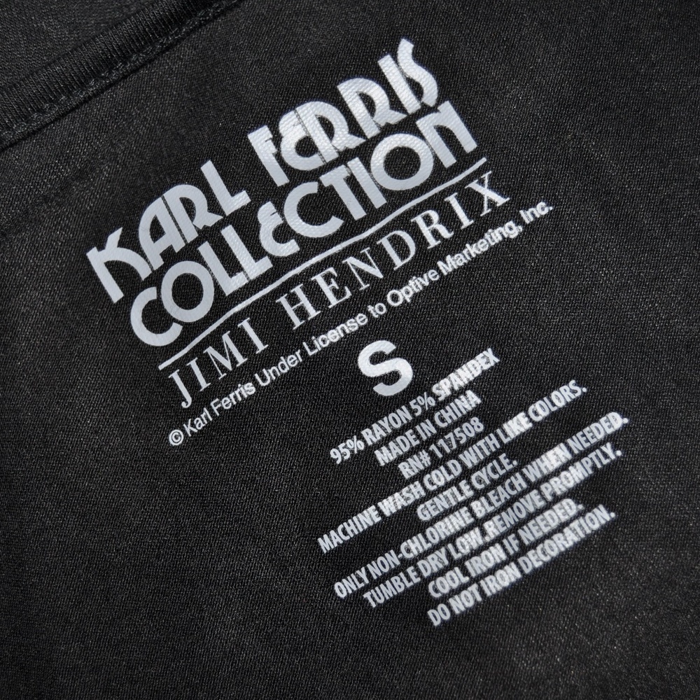 'FINAL'  NEW Jimi Hendrix Drapey Clavicle Tee C7 - Picture 6 of 8